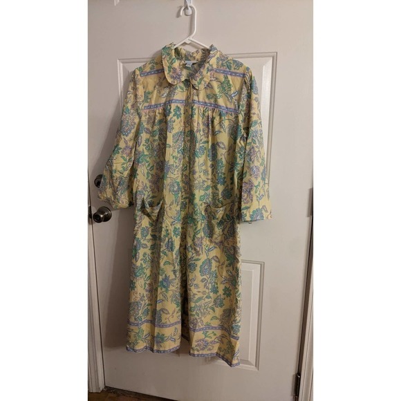 The Top Shop Maxi Nightgown Size Large, Pearlsnap Button - Picture 9 of 11